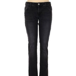 DL1961 Jeans Amanda Black Boho Skinny Mid Rise Waist Sz 29 #152